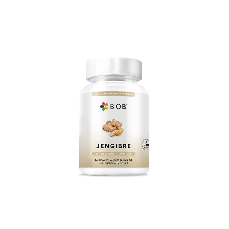 Bio B Jengibre 2 Pack de 60 cápsulas veganas cada