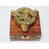 KHUMYAYAD 4" Brass Sundial Compass Fully Functional Compass nevegation Nautical