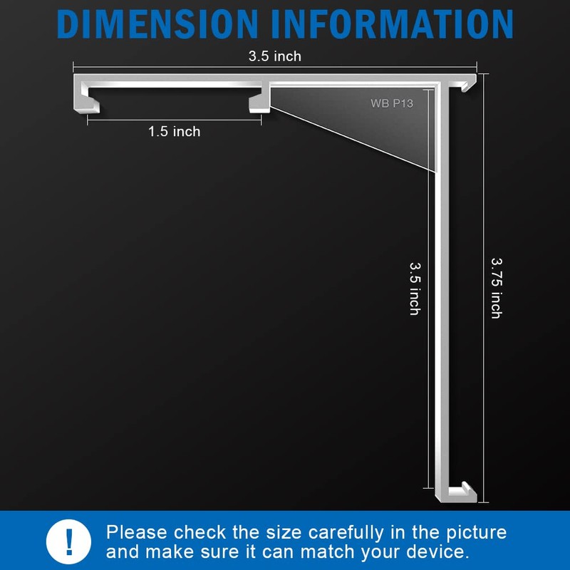 3.5 Inch Valance Clips, Clear Vertical Blind Valance Clip, Hidden