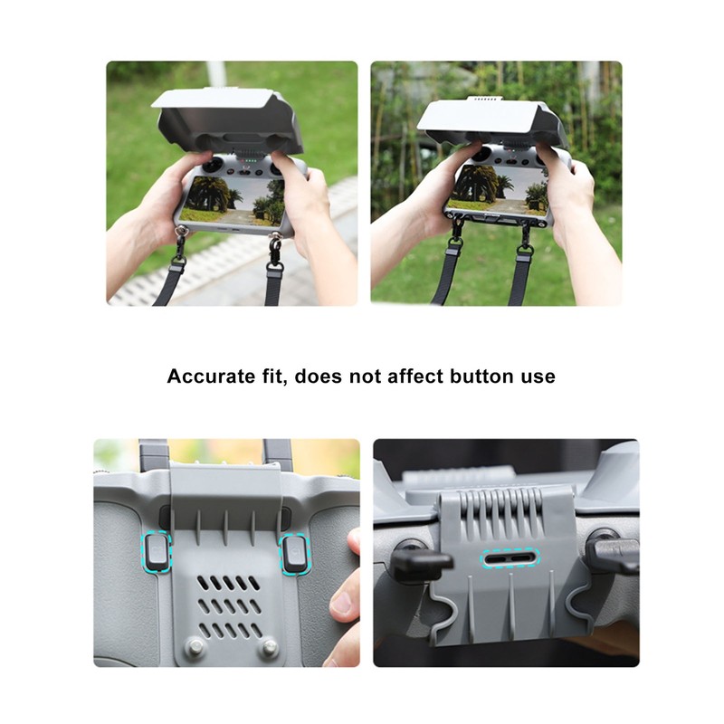 Drone Controller Hood Sunshade with Adjustable Extra Board ABS Accurate