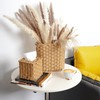 Wicker Waste Basket with Built-in Handles, Multifunctional Mini Basket for