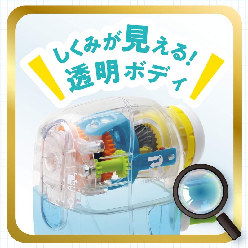 Sonic EK-4297-T Togari Turn, Manual Pencil Sharpener, Clear