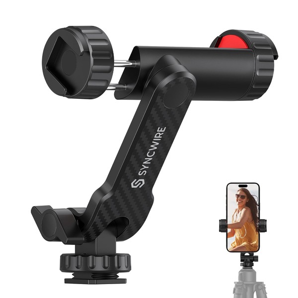 SYNCWIRE Phone Tripod Adaptor, Universal Smartphone Mount Adapter with 2