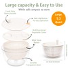 Sayihexihe 5.3Qt Salad Spinner Large Lettuce Spinner,10 in 1 Multifunction