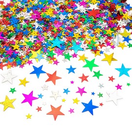 LEEFONE 10mm/ 13mm/ 20mm/ 30mm Star Sequins and Spangles Craft Supplies for DIY, Creative Color Beads Sequins Greeting Card Decoration Gold Foil Iron Slices for Wedding Christmas Clothes Jewelry