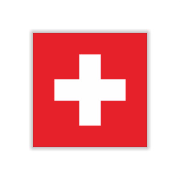 Womaha 30 Sheets Switzerland Flag Temporary Tattoos for Kids Adults