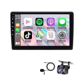 10.1 inch Android 14 Upgrade Stereo Radio for Pontiac G6 2005-2008 for Malibu 2004 2005 2006 2007 Touch Screen Car Audio with Carplay Android Auto/WiFi/GPS AHD Camera Microphone [2+32G]