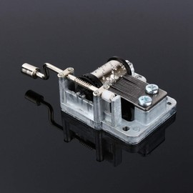 18 Tone Handmade Music Box, DIY Music Box, Edelweiss Mechanical Movement, For Children, Hand Cranked Musical Box, Reliable Mechanical Structure, Easy Operation, Collecting Supplies, Hand Crank Music
