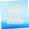 WOONEKY 15Pcs Refillable Lip Balm Tubes White Plastic Cosmetic Containers