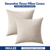 MIULEE Pack of 2 Couch Throw Pillow Covers 18x18 Inch
