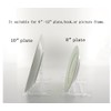 Artliving Two Part Adjustable Clear Acrylic Plastic Display Stand Easel