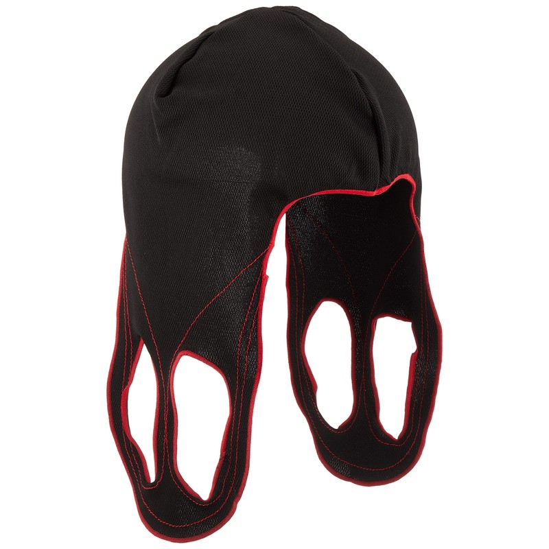 Komine RE-000 264 Motorcycle Helmet Remover, Black/Red Free, Mesh Material