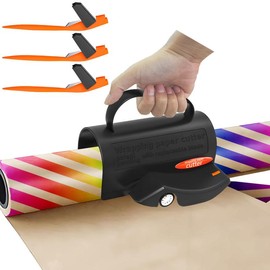 Wrapping Paper Cutter - The perfect tool for cutting  paper with ease 1 Gift wrapping paper cutting tool with handle 3 Replaceable blades