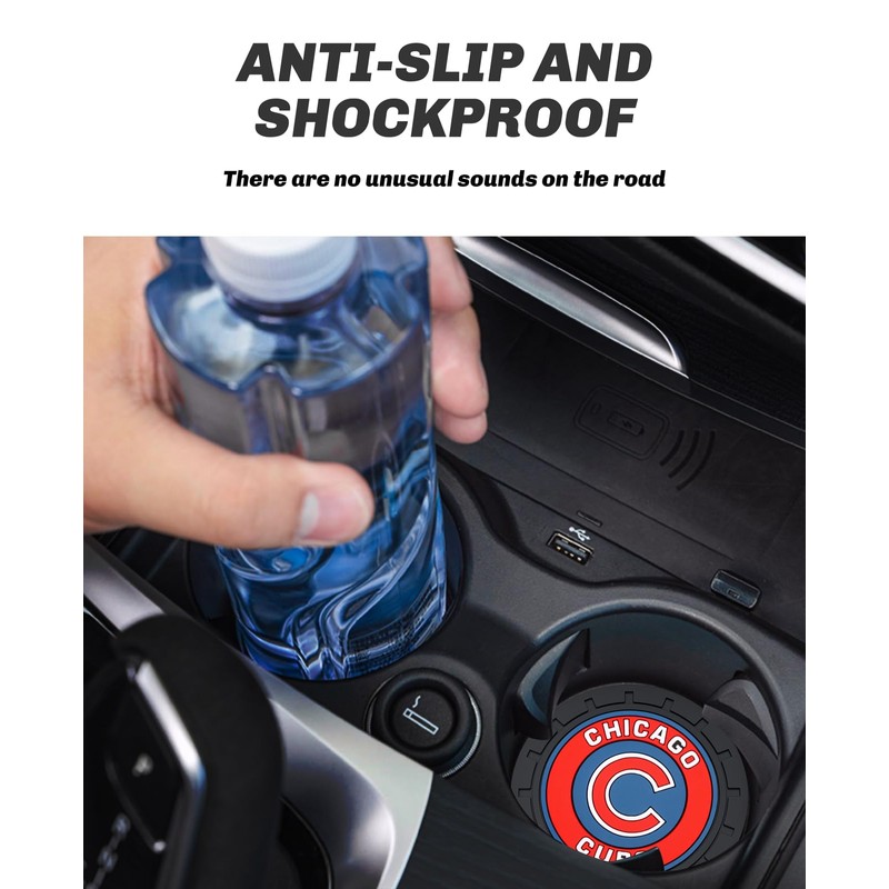 2PCS Car Cup Holder Coaster,Auto Cup Holder Insert Coaster for