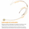 Dual Earhook Headset Microphone - Compatible with Shure Wireless Transmitter,