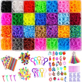 YITOHOP 12080+ Loom Bands Kit, Rubber Bands for Bracelet Making Kit, DIY Art Craft Loom Bracelet Kit,2025 Creativity Birthday Gift Ideal Christmas Gifts