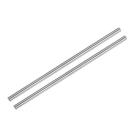 sourcing map 2pcs Linear Motion Rods 10mm x 300mm (0.39 x 11.81 Inches) Case Hardened Chrome Plated Linear Rail Shaft Round Guide for 3D Printer, DIY, CNC Metric h8