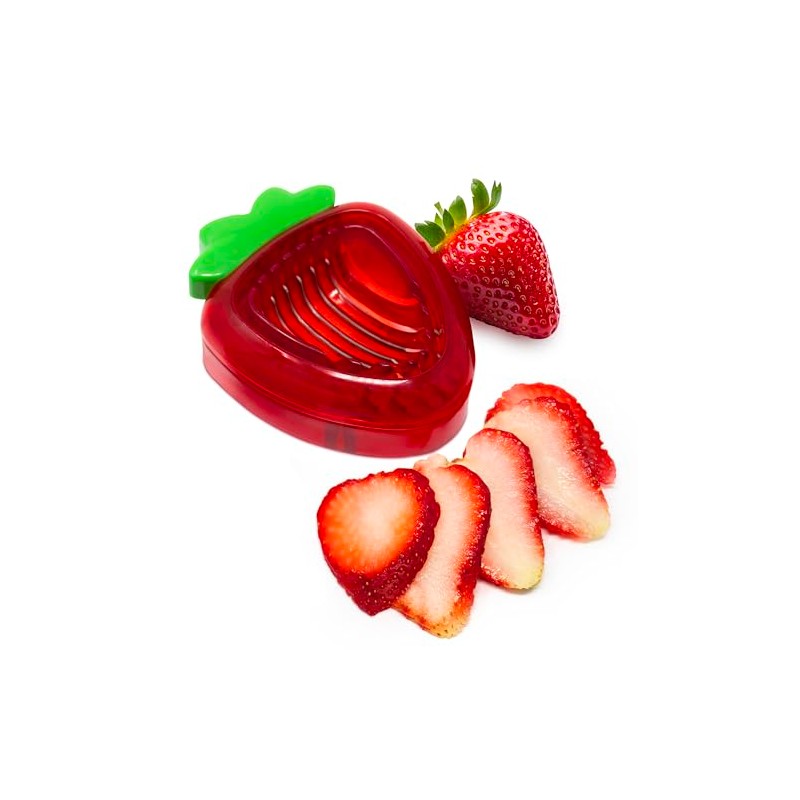 Joie Strawberry Slicer, Perfectly Even Fruit Cutter Tool, Ideal for