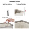 Odonata Slim Laundry Hamper Handles Collapsible Laundry Basket Thin Dirty