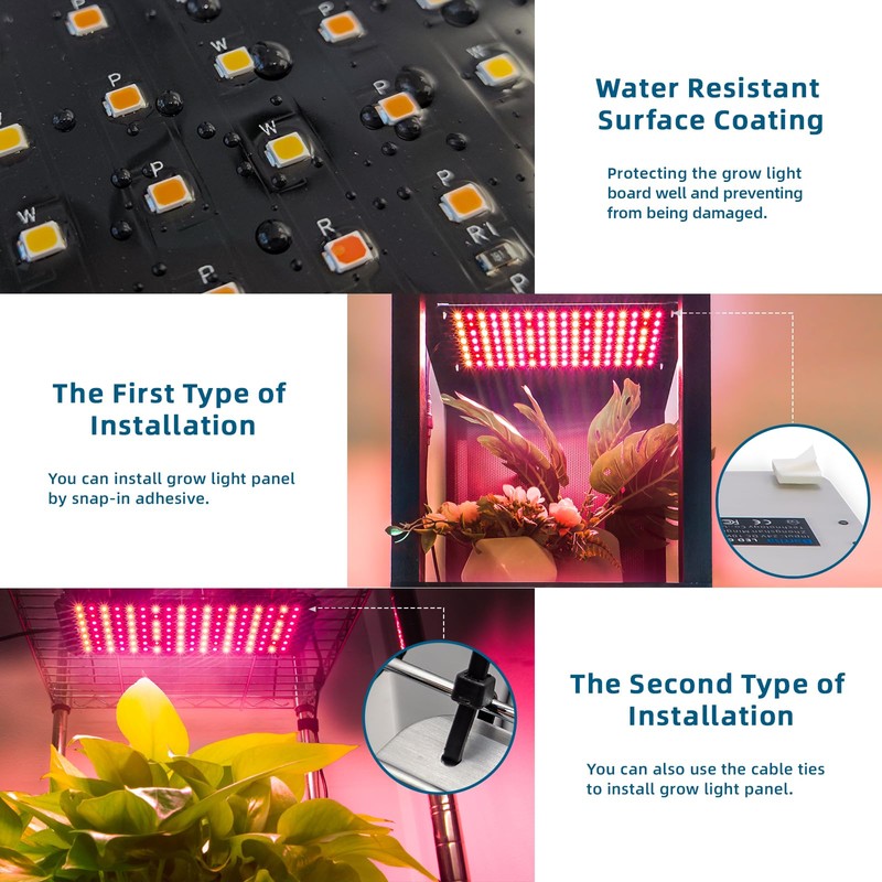 Barrina Grow Lights Panel for Indoor Plants, 40W (4 x