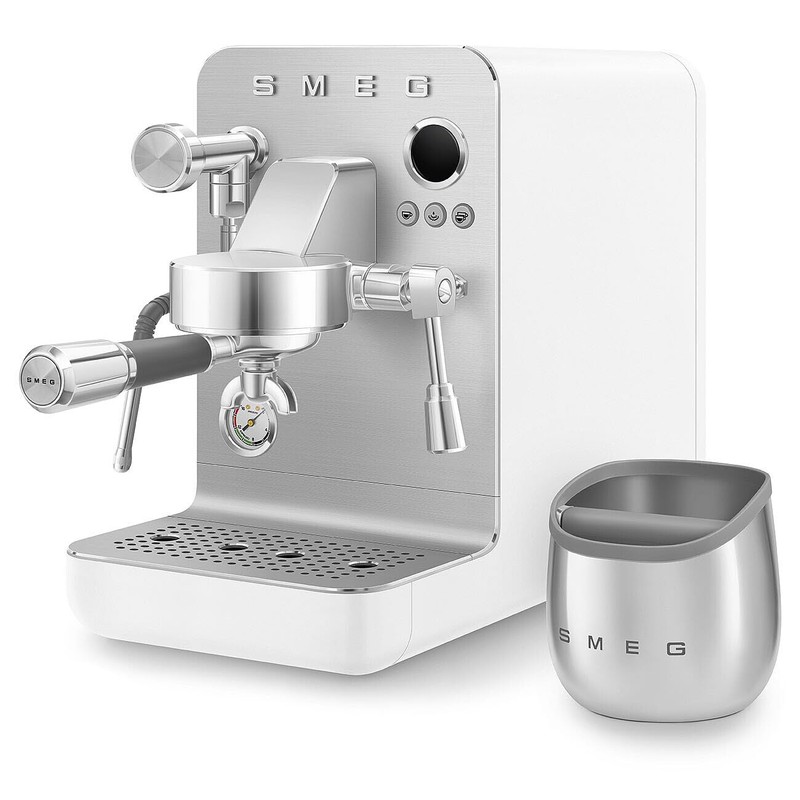 Smeg, Battifondi per Macchine da Caffè ECKB01, Acciaio Lucido, 126x125x130