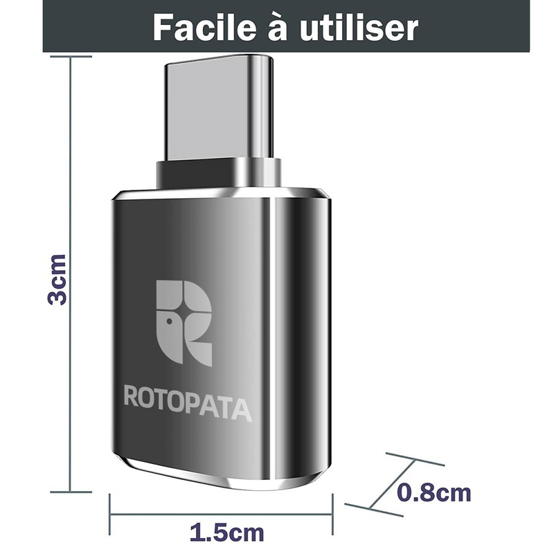 ROTOPATA IT 10 pcs typec USB Adapter