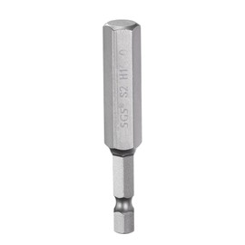 HARFINGTON H10.0 Hex Head Drill Bit Wrench 10mm Metric Flat Tip 1/4" Hex Shank 65mm (2.56") Long Magnetic Hexagonal Screw Driver Socket Industrial Screwdriver Power Bits