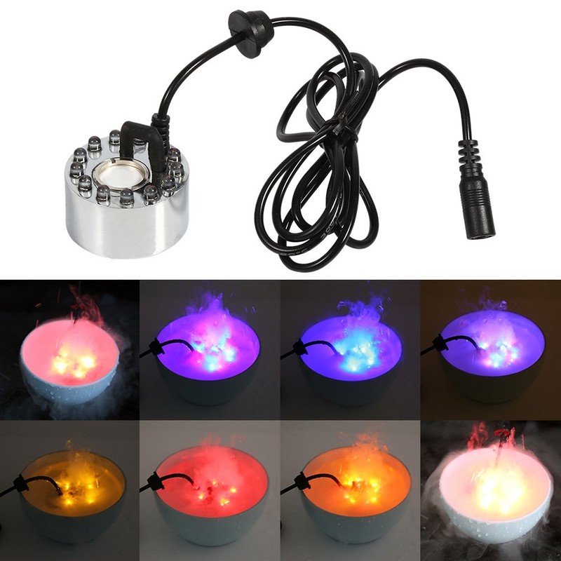 Haofy Colour Changing Mist Maker LED Atomiser Fit for Fountain