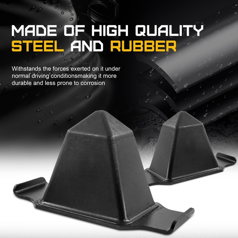 Yukauto 1 Pair Rear Bump Stops, Rear Axle Jounce Bumper