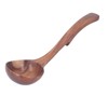 Solid Wood Wooden Spoon - Soup Ladle with Elegant Design