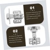 GLEAVI 2pcs Stainless Steel Door Hinges for Kitchen Cabinets Concealed
