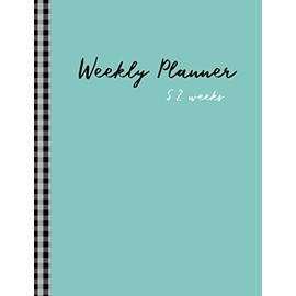 Weekly planner 52 weeks: weekly planner size 8.5" x 11" : Planners , Journals , Appointments, weekly Schedule Organizer, goals, projects : colorful cover