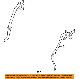 SUBARU OEM 15-16 Legacy Rear Seat Belt-Outer Assy Left 64661AL01AWM *New*
