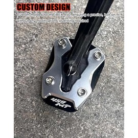 Almohadilla de soporte ampliada para pedal lateral compatible con CFMOTO Ibex 450 2025-2026, aluminio, mecanizado CNC, anodizado, platead...