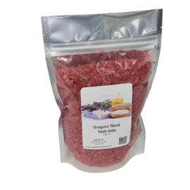 Bath Salts | 1lb Bag (16 oz.) | Dragon's Blood Scent | Epsom Salt | Sea Salt | Bathing | Body Care | Beauty | Relaxation | Spa | Pedicure | Manicure ((4) 1lb Bags) ((1) 1lb Bag)