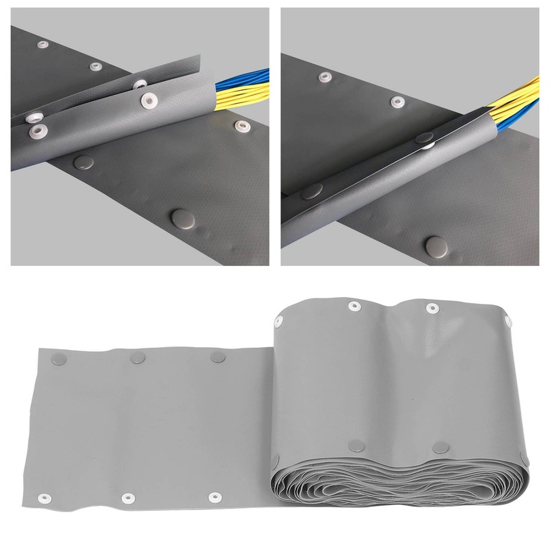 Cord Protector Flexible Wire Cable Protection Sleeve with Button for