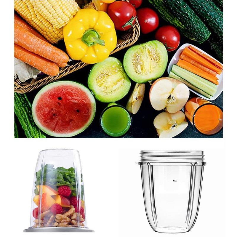 18oz Replacement Cup Compatible with Nutribullet Blender600W/900w/1000W/1200W Series,Blender Juicer Mixer