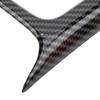 Central Console Water Cup Holder Trim Frame Carbon Fiber Style