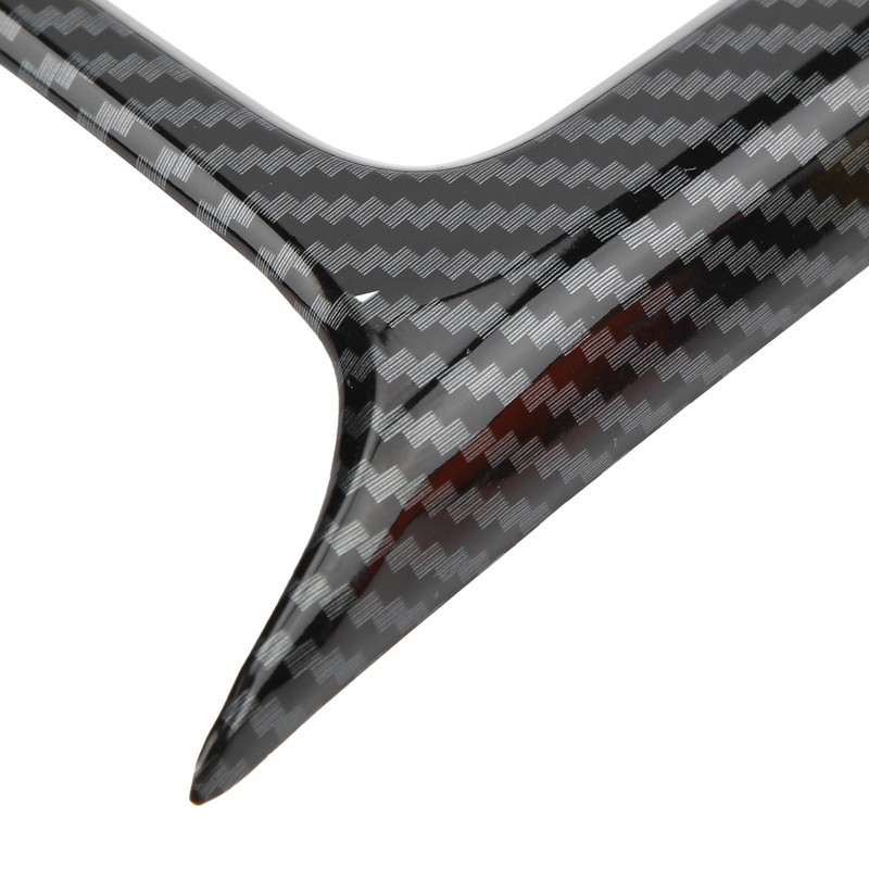 Central Console Water Cup Holder Trim Frame Carbon Fiber Style