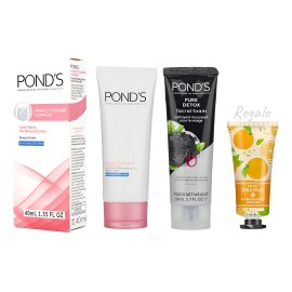 Set Ponds Crema Antimarcas Antimanchas Jabón Pure Detox Todo Tipo Piel Día Noche
