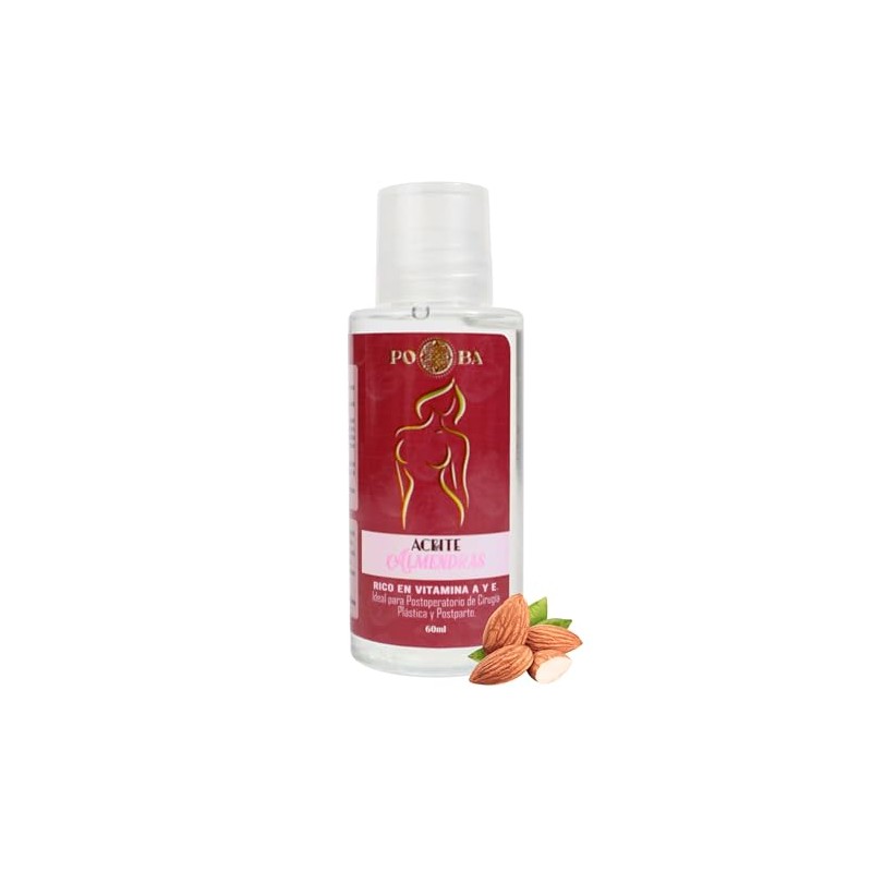 Aceite de almendras postoperatorio rico en vitamina A y E,