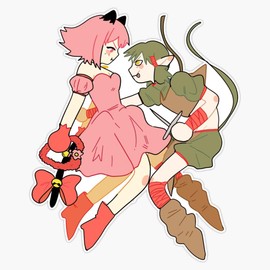 MAGNET Tokyo Mew Mew - Ichigo & Kisshu | Zoey & Dren Magnetic Vinyl Sticker 5"