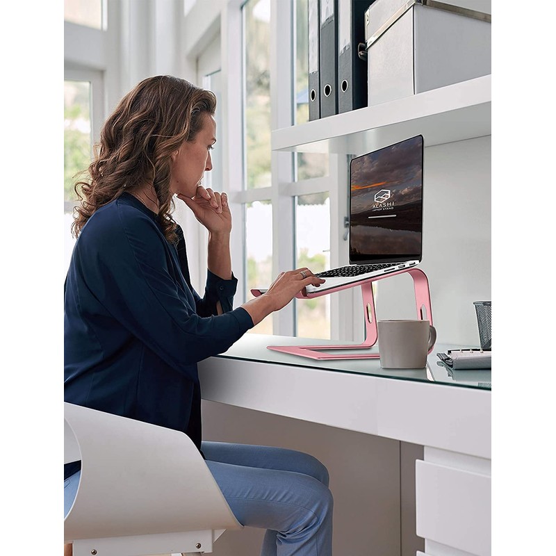 SOUNDANCE Laptop Stand, Aluminum Computer Riser, Ergonomic Laptops Elevator for