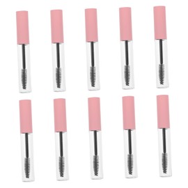 VALICLUD 10 Tubos Vacíos de Rímel de 10ml con Varita y Botella de Plástico Transparente para Serum de Pestañas, Diseño Fácil de Usar, Paquete de 10 Piezas