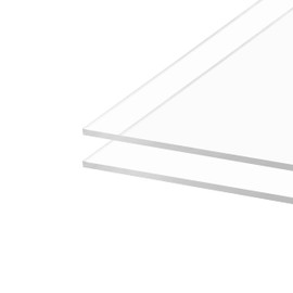 KAITELA Pack of 10 Clear Acrylic Sheet 12" x 12" Cast Plexiglass Square 1/8" Thick (3mm) Transparent Plastic Panel for Craft, Sign, Display Projects, Laser Cutting, Engraving