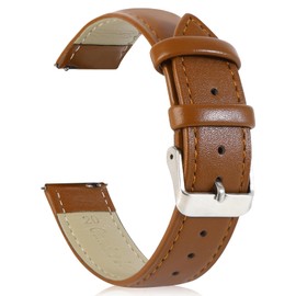 SIMYYO Quick Release Leather Watch Band Genuine Leather for Men and Women Replacement Strap 14mm 16mm 18mm 20mm 22mm 24mm
