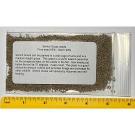 Link 7500 + SWITCHGRASS Seeds Native Tall Grass Prairie Ornamental Perennial