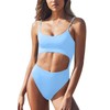 Meyeeka - Traje de baño monokini de una pieza con