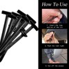 Pack of 200 Reusable Cable Ties, Quick Black Small, Nylon
