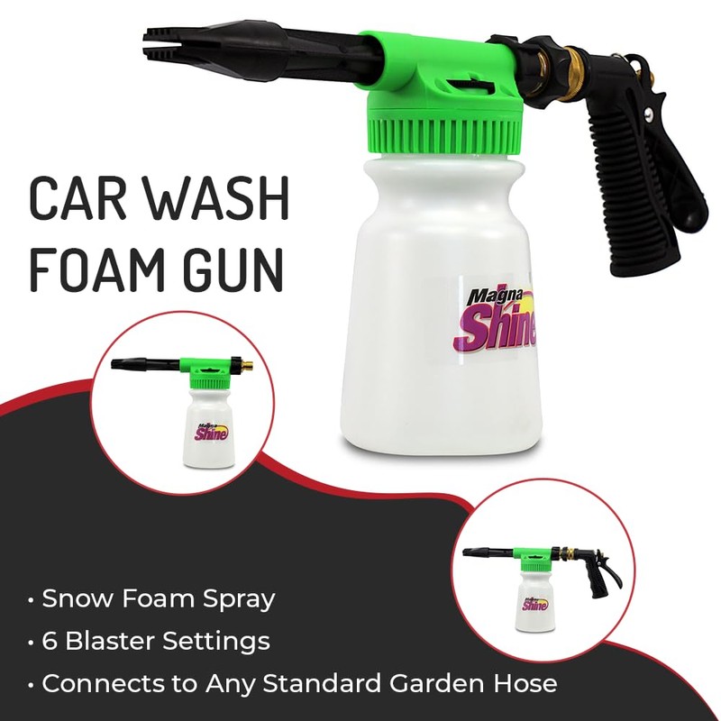 Magna Shine Car Wash Foam Gun by Hi-Tech, Snow Foam